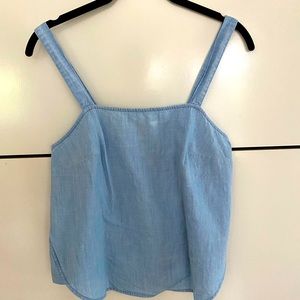 Madewell chambray/ denim tank size xs
